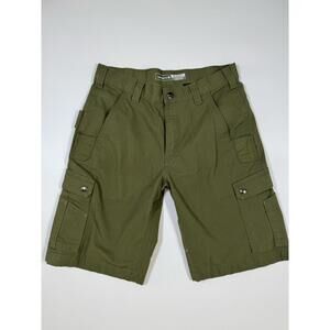 Carhartt Cargo Shorts Mens 32 Olive Green Relaxed Fit Utility Workwear